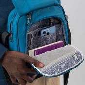 Torba na ramię listonoszka antykradzieżowa Pacsafe LS200 - turkusowy