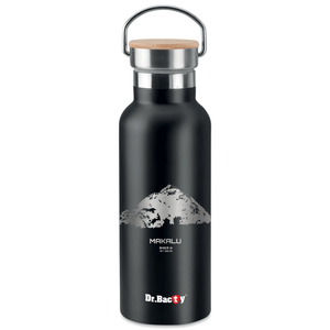 Dr.Bacty Iris stainless steel thermal bottle - black - Daulagiri