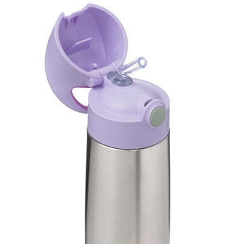 B.box Duży Bidon Termiczny Stalowy ze Słomką 500ml Sugar Plum