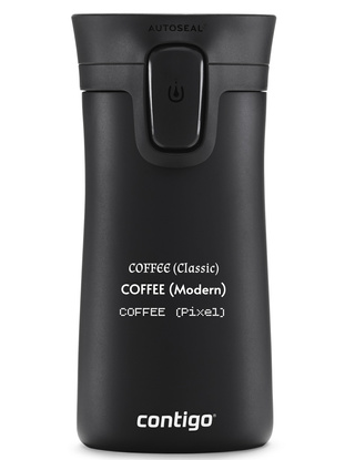 Thermobecher mit gravur Contigo Pinnacle 300ml - Mattschwarz