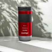 Thermal mug Contigo Byron 2.0 470ml  with custom inscription - engraved - Red