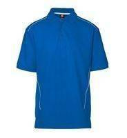 Pro wear polo shirt pipings azure