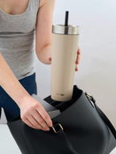 Thermobecher mit strohhalm Contigo Luxe Tumbler 720ml - Brown Sugar