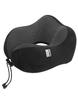 Travel pillow around the neck Dr. Bacty - Black. Plus ear plugs and eye band
