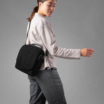 Pacsafe LS200 Anti-Diebstahl-Schulter-Postboten-Tasche - schwarz