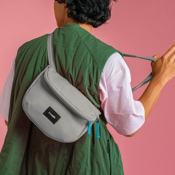 Rozkładana torebka damska antykradzieżowa Pacsafe Go - szara