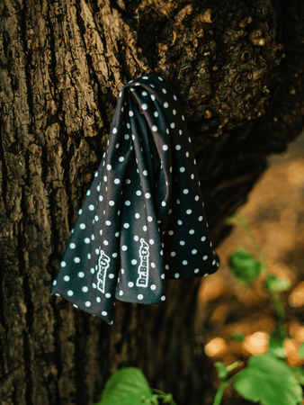 Chusta wielofunkcyjna Dr.Bacty Polka Dots Black