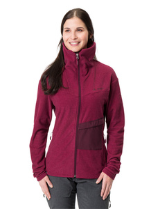 Vaude Yaras women's sports polar jacket - red