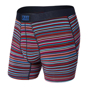 Men's quick-drying SAXX VIBE Boxer Briefs with stripes - multicolored.