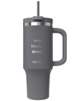 Becher mit Thermalwasser mit Gravur Streeterville Tumbler 1200 ml - Darkstone