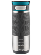 Thermal mug Contigo Transit (Metra) with custom inscription- engraved - Silver