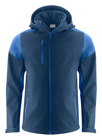 Softshell z odpinanym kapturem Prime Softshell marki Printer - Granatowo - niebieski