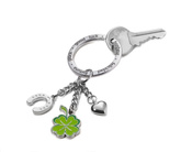 TROIKA keyring lucky charm ''clover''.