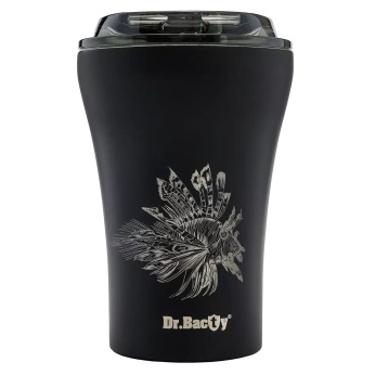 Kubek na kawę termiczny Dr.Bacty Apollo 227 ml - Morski - czarny