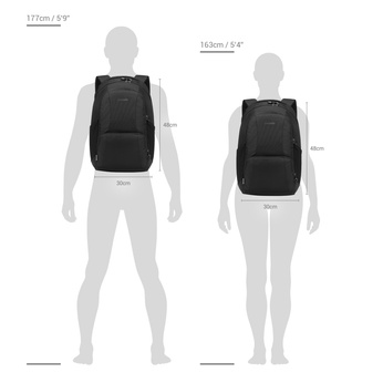 Diebstahlsicherer Laptop-Rucksack Pacsafe Metrosafe LS450 ECONYL® – Schwarz
