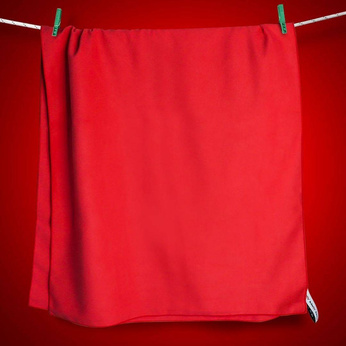 Handtuch zum Schwimmen beidseitig Dr.Bacty 70x140 - Rot