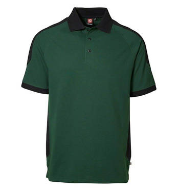 Pro Wear Polo Shirt Contrast Bottle Green