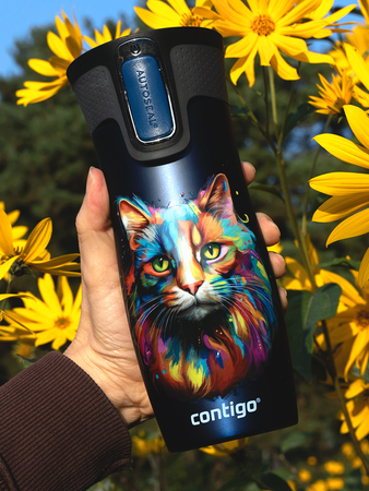 Contigo West Loop 2.0 470ml thermal mug - Navy blue - Cat