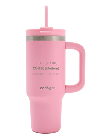 Becher mit Thermalwasser mit Gravur Streeterville Tumbler 800 ml - Strawberry Cream