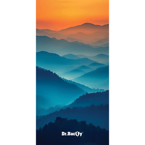 Dr.Bacty 70x140 beidseitig schnell trocknendes Handtuch - Mountains