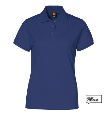 Piqué polo shirt stretch royal blue