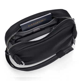 Kleine 2-in-1-Handtasche für Damen mit Diebstahlschutz Pacsafe W – black