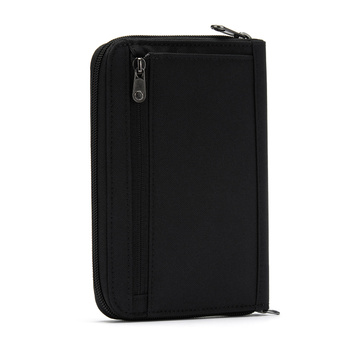 Herren-Geldbörse mit Diebstahlsicherung und RFIDsafe compact travel organizer technology - schwarz - nach der Ausstellung
