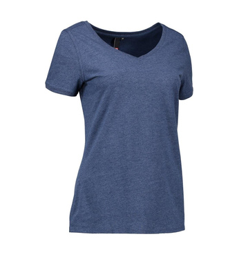 CORE V-neck tee damski ID - Niebieski