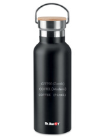 Dr.Bacty Iris 500 ml Thermoflasche - schwarz - personalisiert graeremark