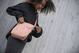 The foldable women's anti-theft handbag Pacsafe Citysafe CX Econyl® - pink.