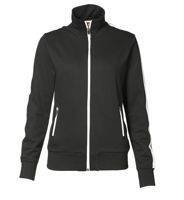 Cardigan Contrast Stripe Black
