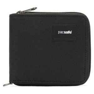 Men's small RFID Pacsafe wallet - jet black