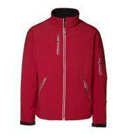 Soft shell jacket contrast ID - Czerwony