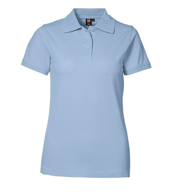 Piqué Polo Shirt Stretch Light Blue