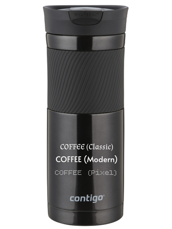 Contigo Byron 590ml Thermobecher mit Gravur - Schwarz