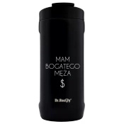 Thermal mug 2-in-1 Dr.Bacty Notus Rich Husband's Wife - black.