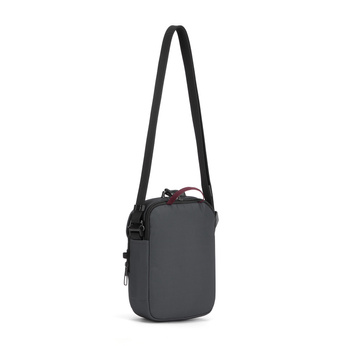 A small anti-theft messenger bag Pacsafe Metrosafe X - dark gray.