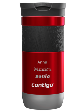 Thermobecher mit gravur Contigo Byron 2.0 470ml - Rot