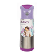 B.box Duży Bidon Termiczny Stalowy ze Słomką 500ml Sugar Plum