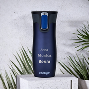 Thermal mug Contigo West Loop 2.0 with custom inscription- engraved -  Navy blue