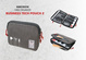 TROIKA business tech pouch 2 cable organizer - graphite.