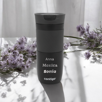 Kubek termiczny z grawerem Contigo Byron 470ml - Black Mat