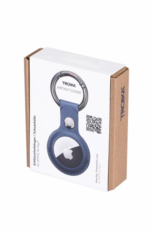 keychain case TROIKA airtag cover - navy blue.