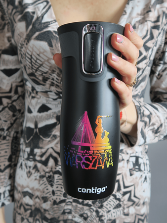 Thermobecher Contigo West Loop Warsaw 470 ml - schwarz matt