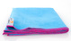 Schnelltrocknendes handtuch mit antibakterieller beschichtung Dr.Bacty 40x65 - blau mit rosa einfassung.