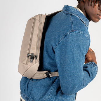 One-shoulder anti-theft backpack Pacsafe Vibe 325 - Beige