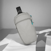 Anti-theft sling backpack Pacsafe ECO 12L - gray made of econyl
