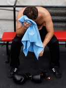 Schnell trocknendes, beidseitiges Dr.Bacty Handtuch zum Eisschwimmen 70x140 - blau.