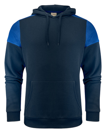 Dwukolorowa bluza z kapturem Prime Hoodie marki Printer - Granatowo - niebieska