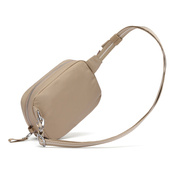 Small 2-in-1 anti-theft women's handbag Pacsafe W - beige